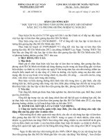 Bao cao tong ket hoc tap va lam theo tam guong dao duc Ho Chi Minh