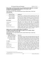 Phân lập và tuyển chọn chủng xạ khuẩn có khả năng sinh chất kháng sinh từ đất trồng trọt tại huyện Quốc Oai, Hà Nội