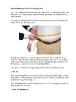 Top 11 benh nguy hiem do loi song gay nen