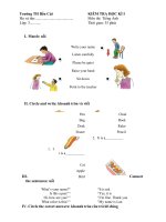 De thi Lets go 1A 1B 2A HKI 20122013