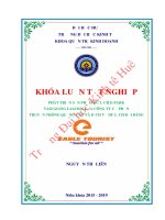 Khóa luận tốt nghiệp Quản trị kinh doanh: Phát triển sản phẩm du lịch “E –Park Tam Giang Lagoon” của công ty cổ phần truyền thông quảng cáo và dịch vụ du lịch Đại Bàng