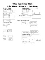 tong hop cong thuc dao ham logarit luy thua