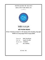 Đề tài: Trình bày lý thuyết và viết chương trình mô phỏng công nghệ MIMO 2x2 trong mạng Wlan sử sụng matlab