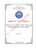 Khóa luận tốt nghiệp Quản trị kinh doanh: Nghiên cứu các yếu tố ảnh hưởng đến quyết định sử dụng của khách hàng đối với dịch vụ Internet cáp quang FTTH Tại trung tâm kinh doanh