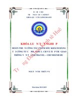 Khóa luận tốt nghiệp Quản trị kinh doanh: Hoàn thiện công tác chăm sóc khách hàng tại công ty cổ phần du lịch và tiếp thị giao thông vận tải Vietravel – Chi nhánh Huế