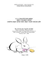 de tai chong hoc sinh tieu hoc ngoi nham lop