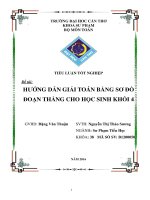 TIỂU LUẬN tốt NGHIỆP sư PHẠM TIỂU học đề tài HƯỚNG dẫn GIẢI TOÁN BẰNG sơ đồ đoạn THẲNG CHO học SINH KHỐI 4 