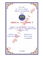 Khóa luận tốt nghiệp Quản trị kinh doanh: Nghiên cứu các nhân tố ảnh hưởng đến quyết định đầu tư BĐS của khách hàng cá nhân tại dự án An Cựu City