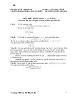 De va dap an mon toan chuyen KHTNVong12012