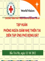 CACH UNG PHO KHI CO DONG DAT