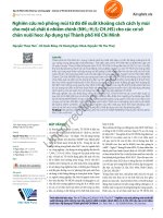 Nghiên cứu mô phỏng mùi từ đó đề xuất khoảng cách cách ly mùi cho một số chất ô nhiễm chính (NH3; H2S; CH3HS) cho các cơ sở chăn nuôi heo: Áp dụng tại Thành phố Hồ Chí Minh