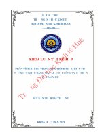 Khóa luận tốt nghiệp Quản trị kinh doanh: Phân tích rủi ro trong quá trình thực hiện thủ tục xuất khẩu hàng may mặc tại Công ty cổ phần Dệt may Huế