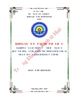 Khóa luận tốt nghiệp Quản trị kinh doanh: Nghiên cứu các nhân tố ảnh hưởng đến quyết định lựa chọn siêu thị mini làm địa điểm mua sắm của khách hàng tại thành phố Huế