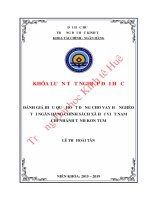 Khóa luận tốt nghiệp Tài chính Ngân hàng: Đánh giá hiệu quả hoạt động cho vay hộ nghèo tại Ngân hàng Chính sách xã hội Việt Nam – Chi nhánh tỉnh Kon Tum