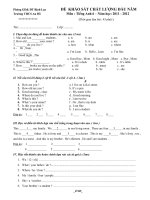 DE KHAO SAT TIENG ANH 6789