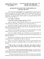 Ke hoach trien khai ung dung cong nghe thong tin namhoc 20122013