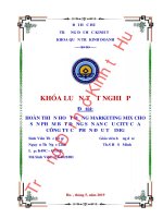 Khóa luận tốt nghiệp Quản trị kinh doanh: Hoàn thiện hoạt động maketing mix cho sản phẩm bất động sản An Cựu City của Công Ty Cổ Phần Đầu Tư IMG