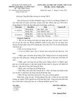 Trien khai sinh hoat chuyen mon Thang 10 nam 2012