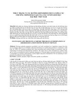 Thực trạng và xu hướng kiểm định chất lượng các chương trình đào tạo của các cơ sở giáo dục đại học Việt Nam