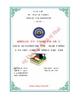 Khóa luận tốt nghiệp Quản trị kinh doanh: Xây dựng và phát triển thương hiệu nông sản sạch của siêu thị nông sản Quế Lâm