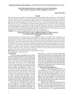 Biến đổi thị trường lao động tại việt nam trong bối cảnh cách mạng công nghiệp lần thứ tư
