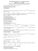 DE THI THU HOC KY I NAM HOC 20122013 KHOI 12