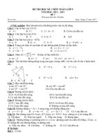 De DA KT HK 1 Toan 9