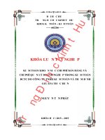 Khóa luận tốt nghiệp Kế toán-Kiểm toán: Kiểm toán khoản mục chi phí bán hàng và chi phí quản lý doanh nghiệp trong kiểm toán BCTC do công ty TNHH Kiểm toán và Thẩm định giá AFA