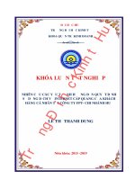 Khóa luận tốt nghiệp Quản trị kinh doanh: Nghiên cứu các yếu tố ảnh hưởng đến quyết định sử dụng dịch vụ Internet FTTH của khách hàng cá nhân tại Công ty Cổ phần Viễn Thông FPT-