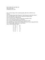 de cuong on tap sinh hoc 9 hoc ki 1