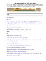 CODE TAO MENU CO DINH O CUOI TRANG