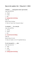 De cuong mon nói   tiếng anh 5 EN35