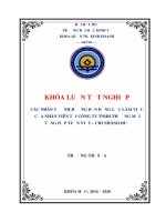 (Luận văn thạc sĩ) các nhân tố ảnh hưởng đến động lực làm việc của nhân viên tại công ty trách nhiệm hữu hạn thương mại tổng hợp tuấn việt – chi nhánh huế 