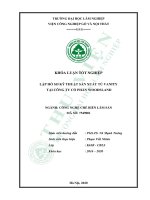 Khóa luận tốt nghiệp Công nghệ chế biến Lâm sản: Lập hồ sơ kỹ thuật sản xuất tủ Vanity tại công ty cổ phần Woodsland