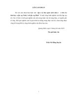 (Luận văn thạc sĩ) quản lý thu ngân sách nhà nước trên địa bàn huyện quảng ninh, tỉnh quảng bình 