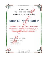 Khóa luận tốt nghiệp Quản trị kinh doanh: Nghiên cứu các yếu tố ảnh hưởng đến lòng trung thành của khách hàng cá nhân sử dụng dịch vụ tiền gửi tiết kiệm của ngân hàng VietinBank