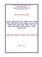 (Luận văn thạc sĩ) hoàn thiện công tác thanh toán vốn đầu tư xây dựng cơ bản từ nguồn ngân sách nhà nước tại kho bạc nhà nước quảng trạch, tỉnh quảng bình 