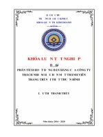 (Luận văn thạc sĩ) phân tích hoạt động bán hàng của công ty tnhh mtv trang trí nội thất thuận bình 