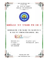 (Luận văn thạc sĩ) đánh giá thực trạng hoạt động xúc tiến hỗn hợp tại trung tâm anh ngữ SEA 