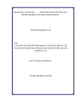 (Luận văn thạc sĩ) các nhân tố ảnh hưởng đến dịch vụ ngân hàng điện tử tại ngân hàng thương mại cổ phần công thương việt nam   chi nhánh gia lai 