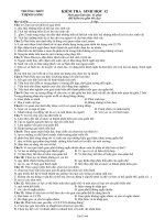 Kiểm tra Sinh học 12