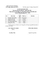 DSTap huanBCHthcsTanHoa