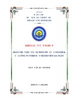 (Luận văn thạc sĩ) hoàn thiện hoạt động phân phối sữa vinamilk của công ty tnhh một thành viên gia ngân 