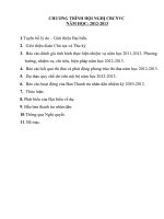 chuong trinh hoi nghi CBCNVC
