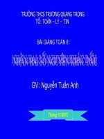 Nhan hai so nguyen khac dau Tuan Anh