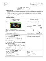 Tuan 15 English 9 Tiet 30 Unit 5 Speak Listen