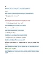 Đáp án môn trò chơi kinh doanh Ehou đại học mở