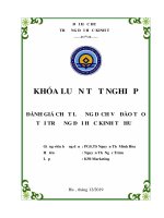 (Luận văn thạc sĩ) đánh giá chất lượng dịch vụ đào tạo tại trường đh kinh tế huế 