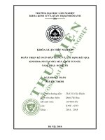 Khóa luận tốt nghiệp Kế toán: Nghiên cứu công tác kế toán bán hàng và xác định kết quả kinh doanh tại Nhà máy gạch tuynel Nam Thái