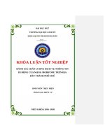 (Luận văn thạc sĩ) đánh giá chất lượng dịch vụ thông tin di động của mạng mobifone trên địa bàn thành phố huế 